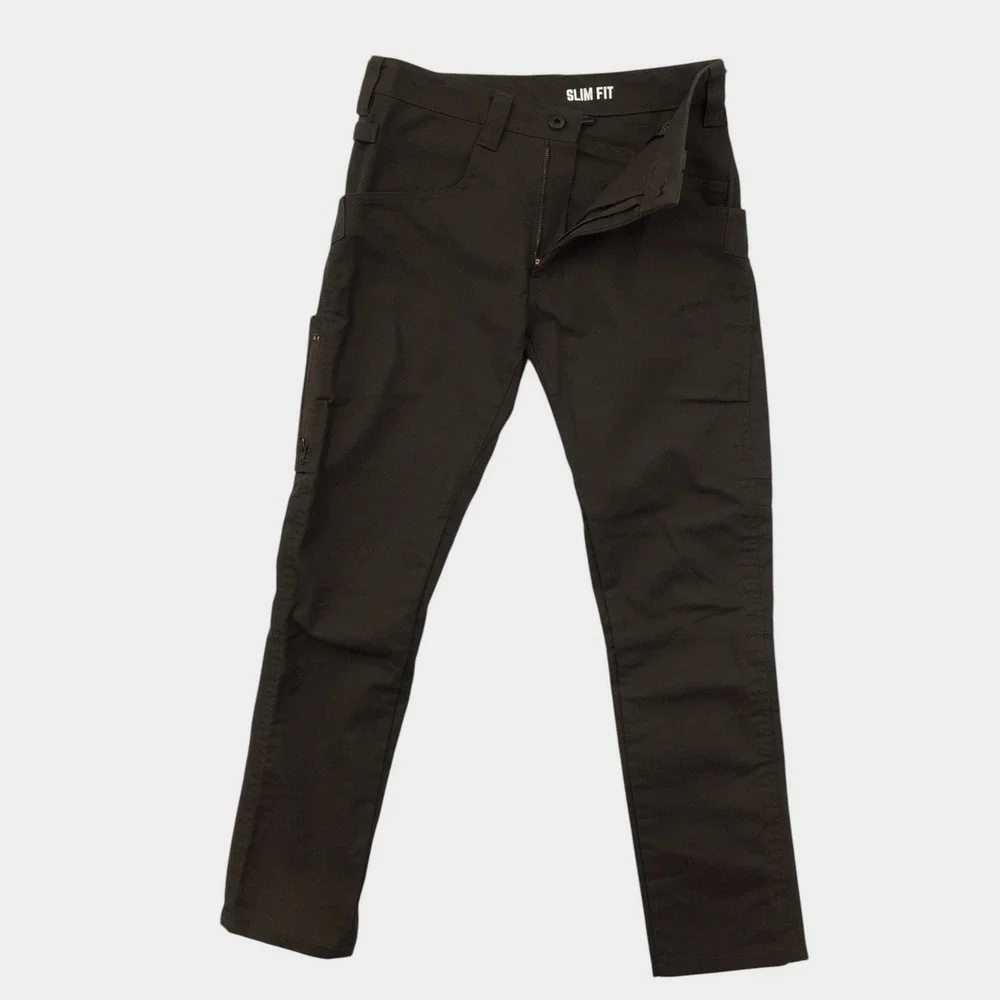 1620 Workwear Mens Slim Fit Cordura Canvas Work Pants Brown Size 30 Made in USA